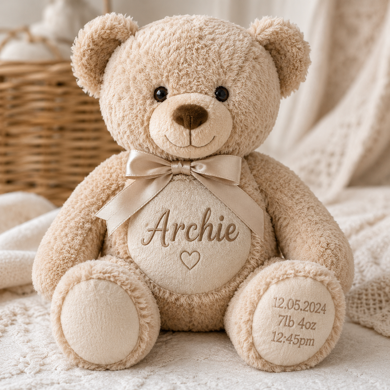 Personalised Embroidered Teddy Bear